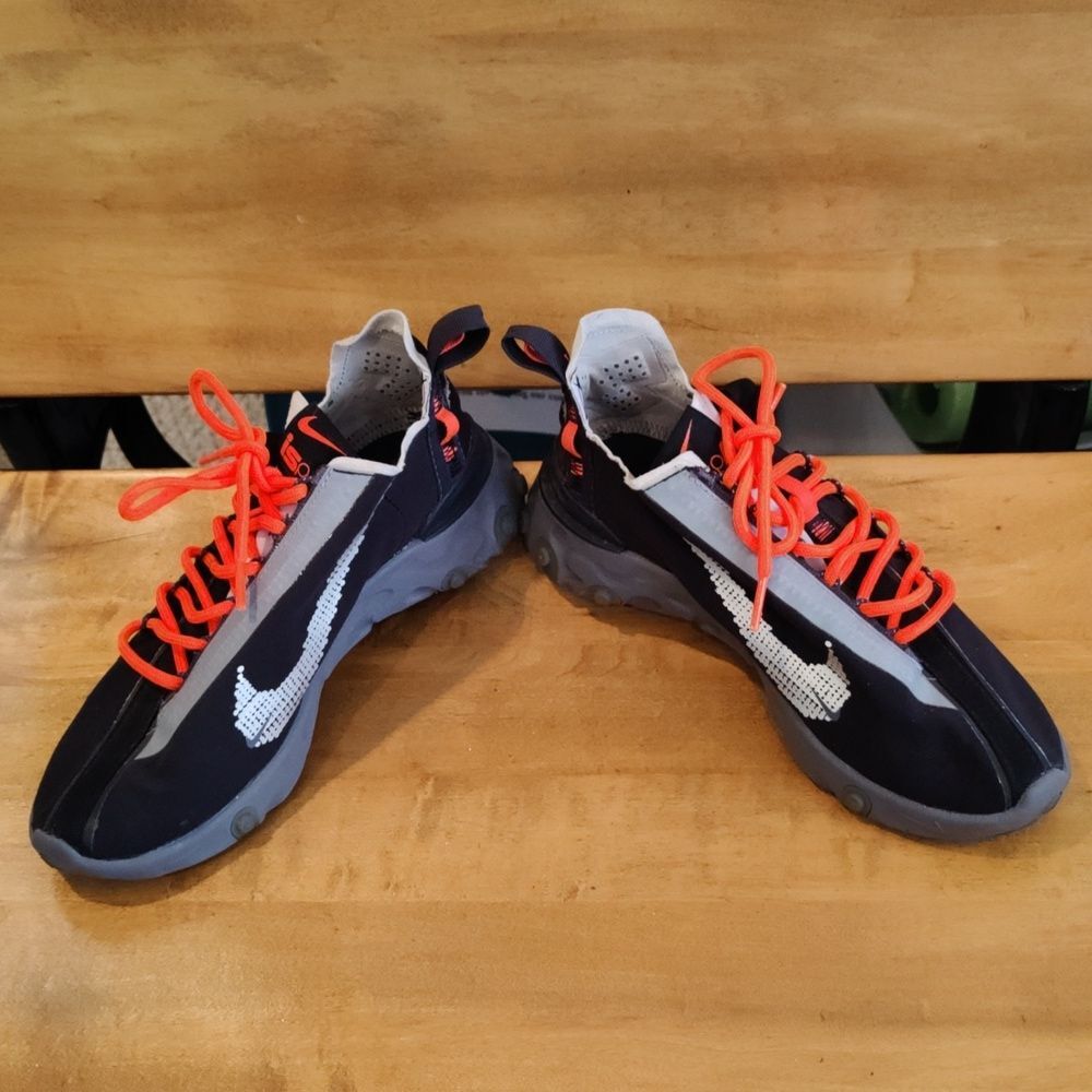 Nike React Ispa Runner Black With Gray And Orange… - image 3